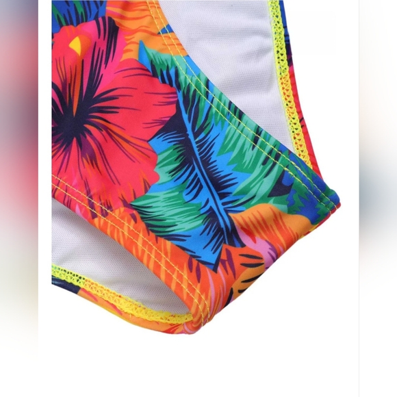 New, Tropical Hawaiian print swimsuit womens bathing suit XXL - Picture 8 of 8